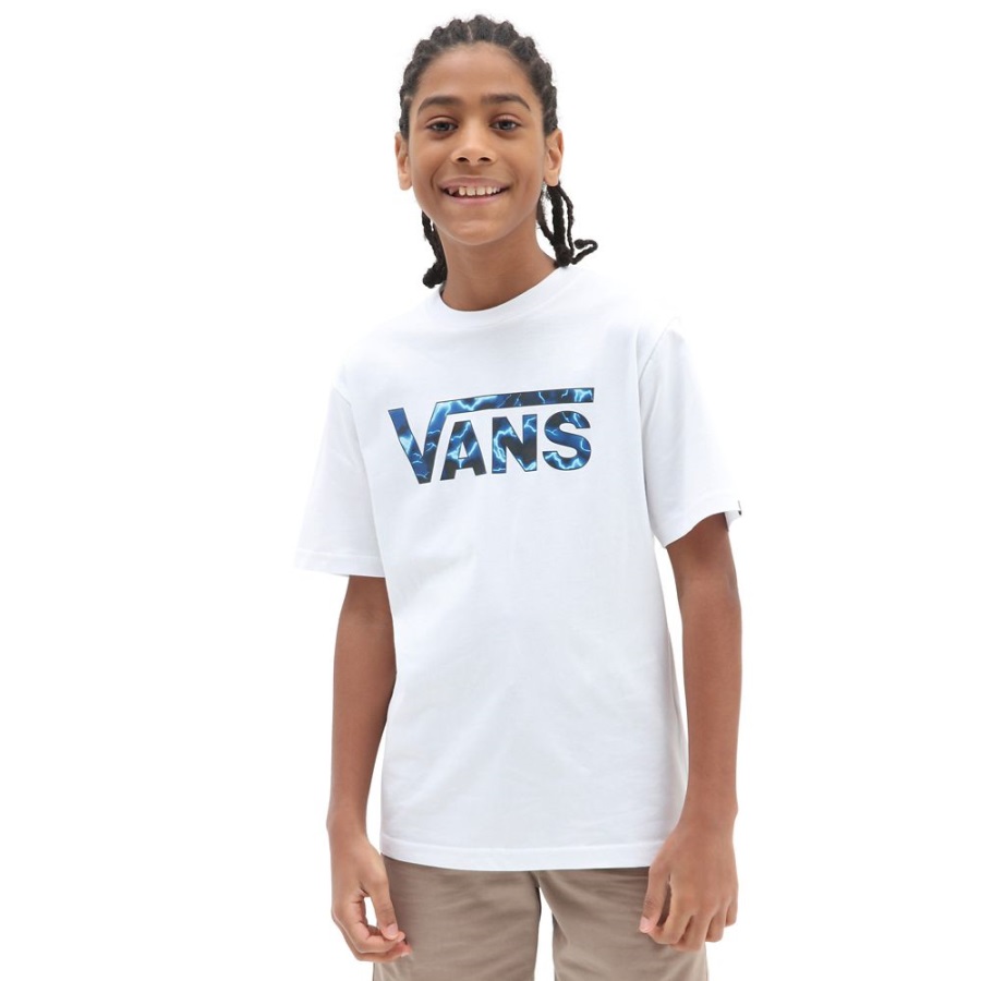 T-shirt Garçons Vans Classic Logo Fill (8-14 Ans) Blanc