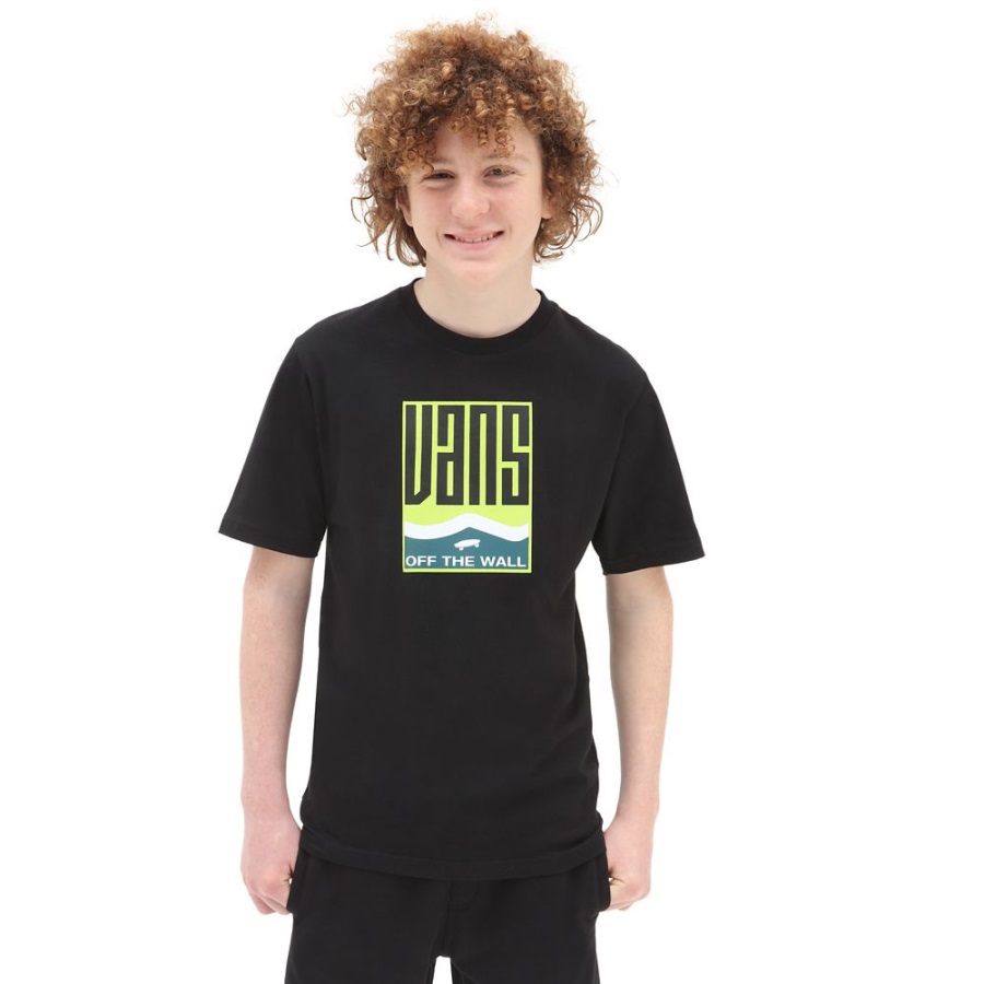 T-shirt Garçons Vans Maze (8-14 Ans) Noir
