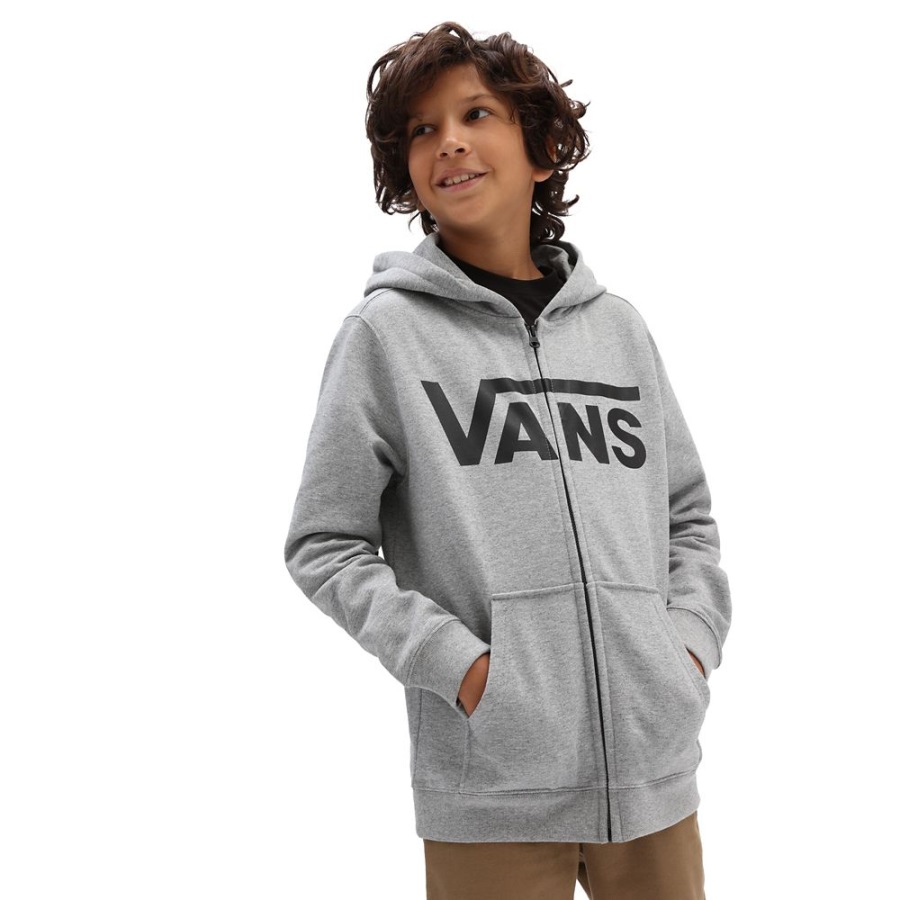 Sweat à Capuche Zippé Junior Vans Classic Ii (8-14 Ans) Gris