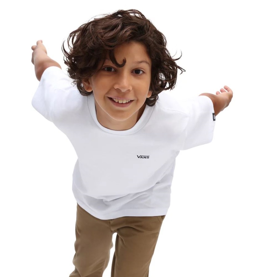 Vans T-shirt Boys Left Chest (8-14 Ans) Blanc