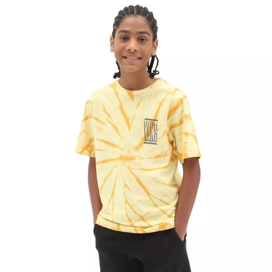 T-shirt Garçons Vans Tie Dye (8-14 Ans) Jaune-orange