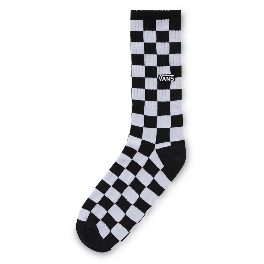 Chaussettes Vans Checkerboard Crew (1 Paire) Noir-blanc