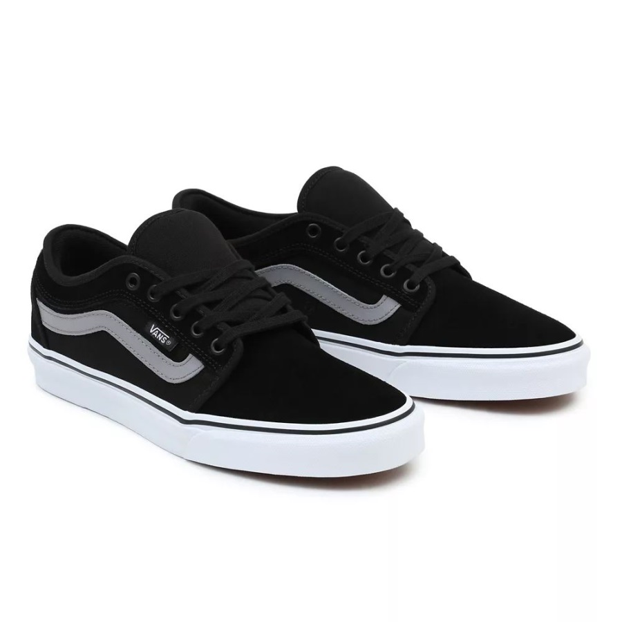 Vans Chukka Chaussures Basses à Bandes Latérales Noires