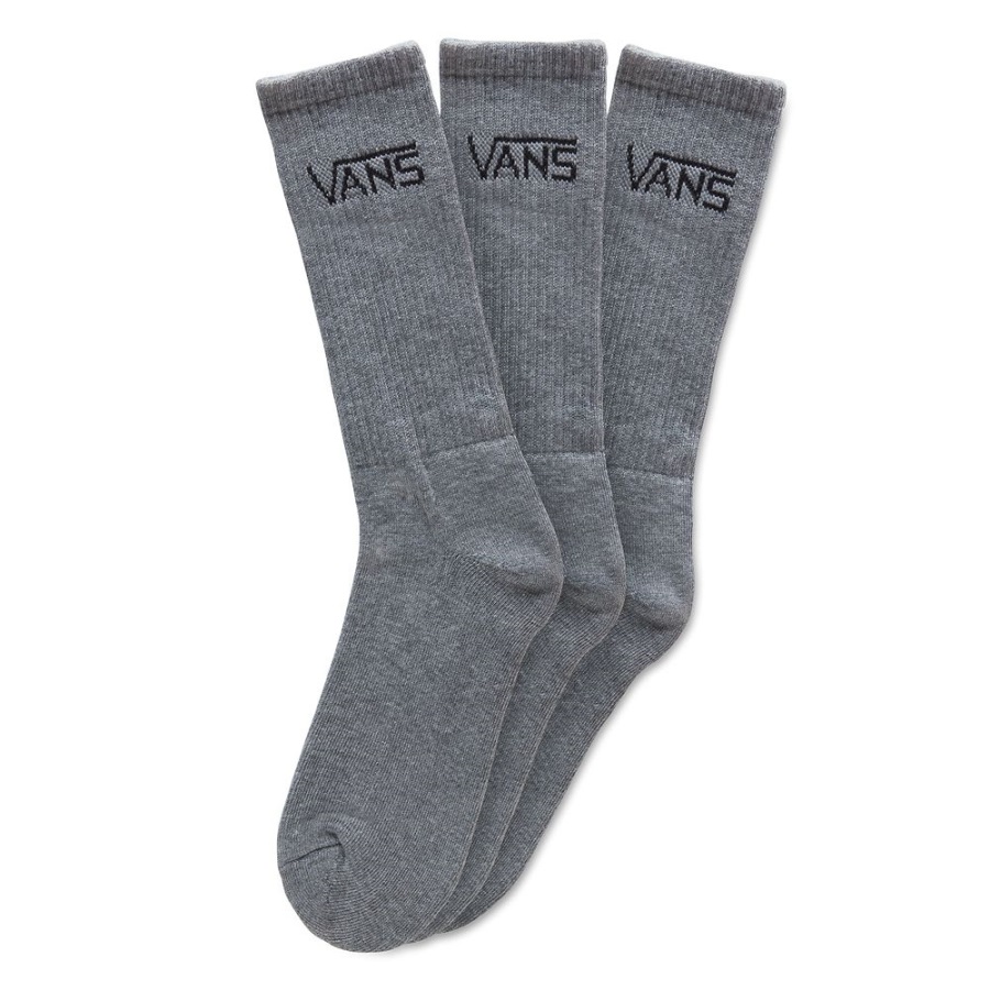 Vans Classic Crew Chaussettes (paquet De 3 Paires) Gris