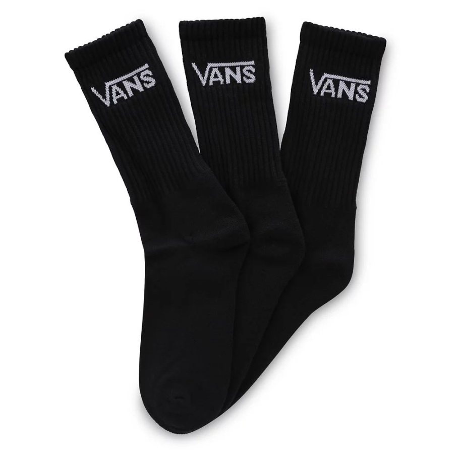 Chaussettes Vans Classic Crew (3 Paires) Noir Femme