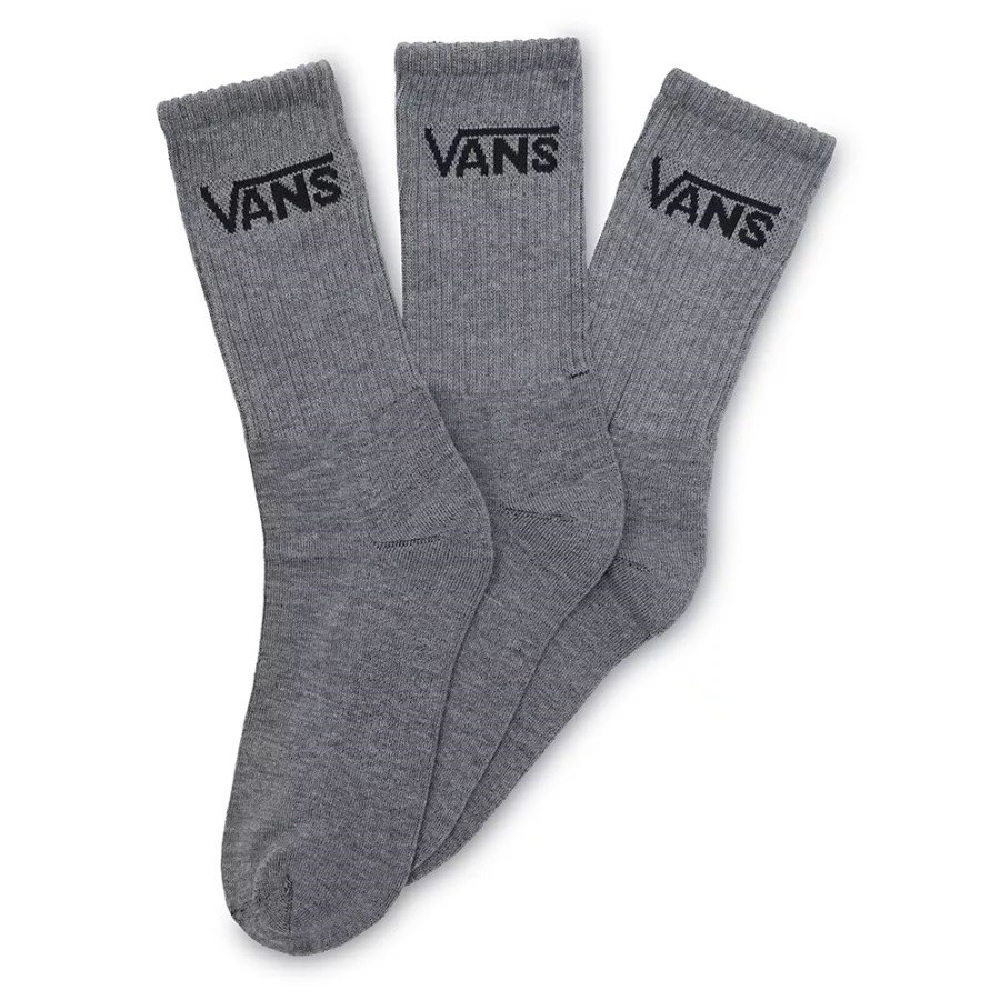 Vans Classic Crew Chaussettes (3 Paires) Gris
