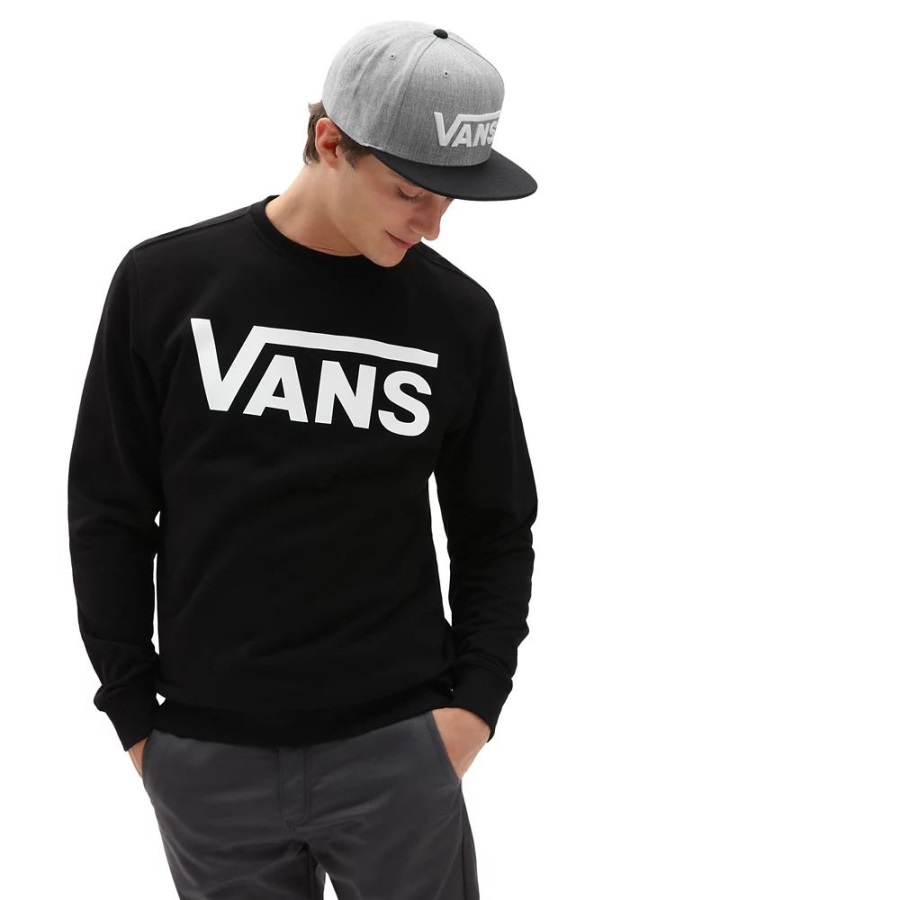 Vans Pull Ras Du Cou Classique Noir-blanc