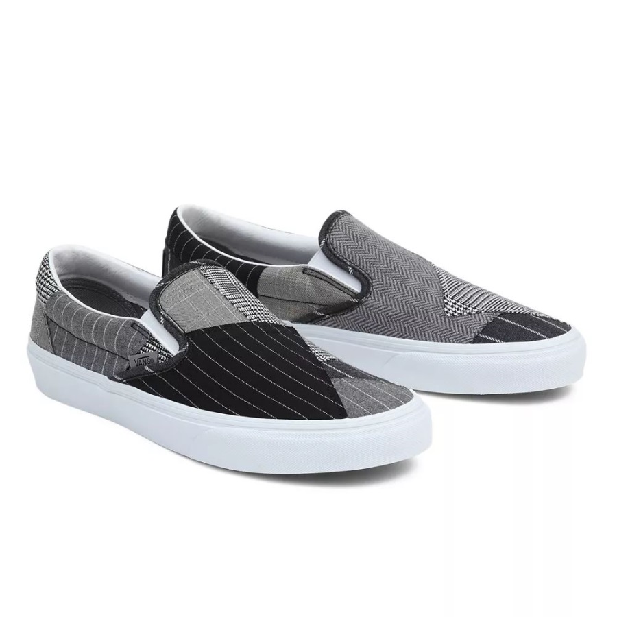 Vans Classic Slip-on Patchwork Chaussures Gris