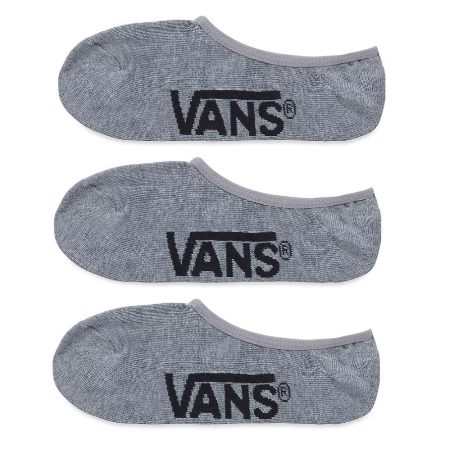Chaussettes Vans Classic Super No Show (paquet De 3 Paires) Gris