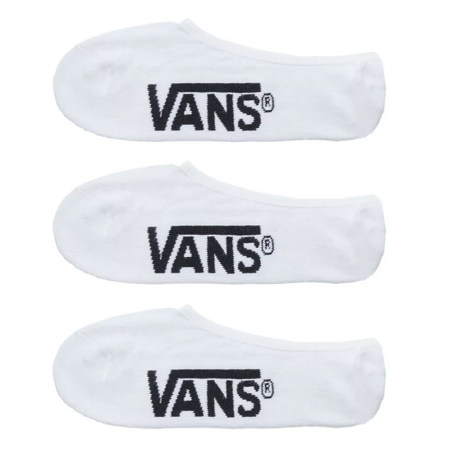Chaussettes Vans Classic Super No Show (paquet De 3 Paires) Blanc