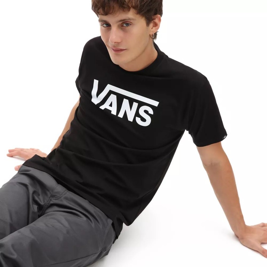 Vans T-shirt Classique Noir-blanc Homme