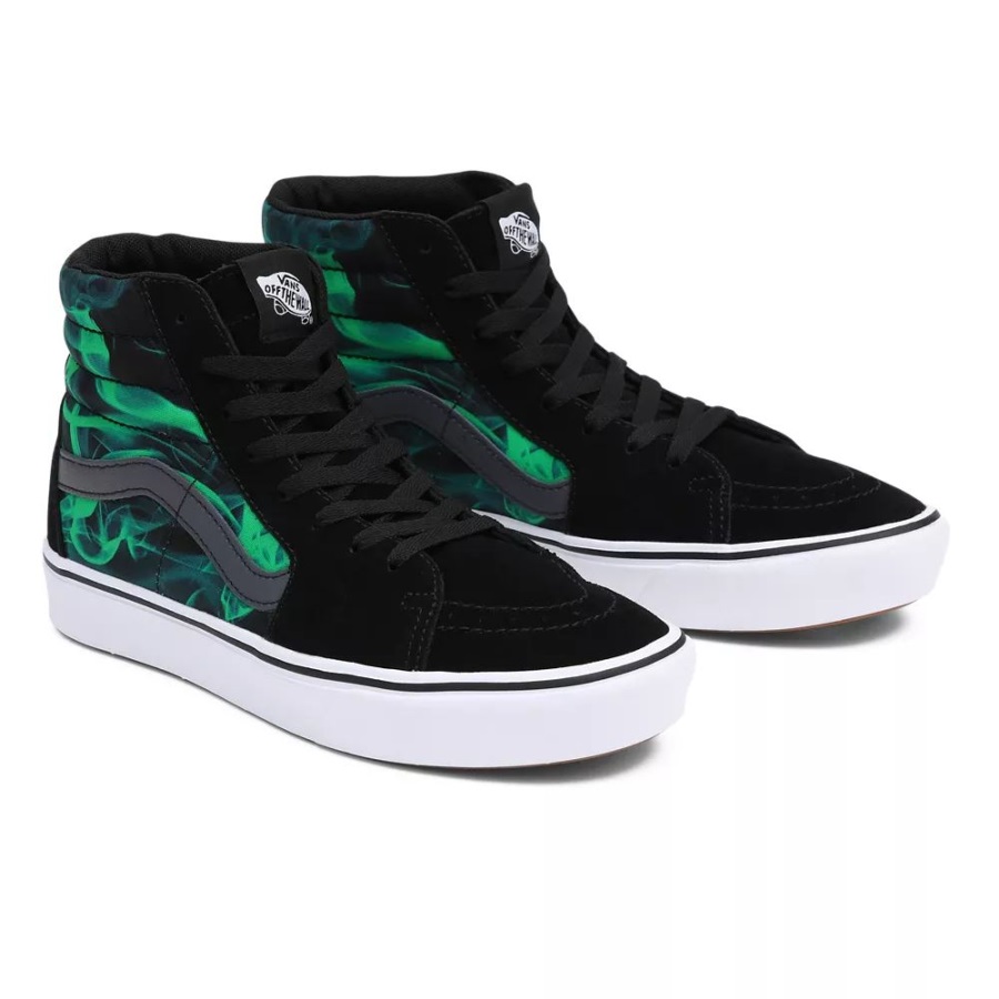 Vans Comfycush Sk8-hi Chaussures Noir-vert