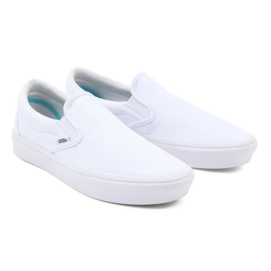 Vans Comfycush Chaussures à Enfiler Blanc