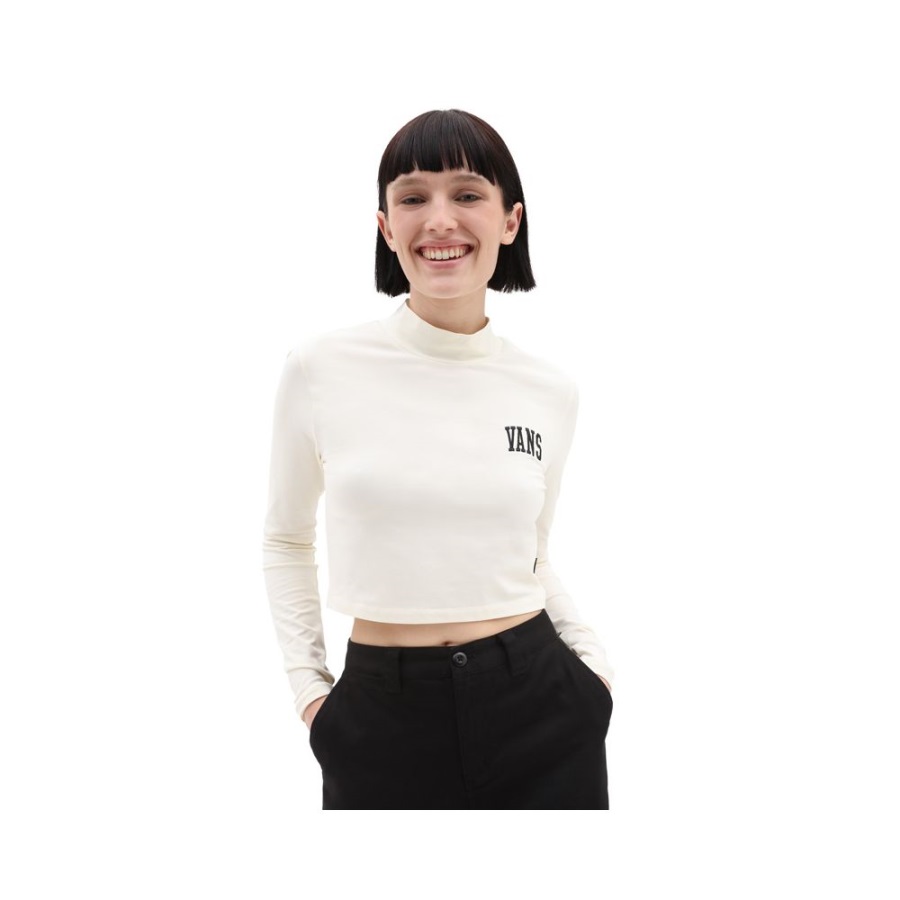 Vans Exaggerate Crew Sweat Blanc Femme