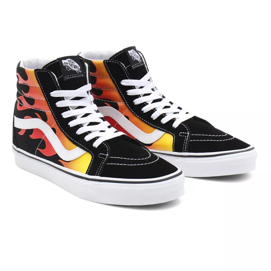 Vans Flame Sk8-hi Reissue Chaussures Noir
