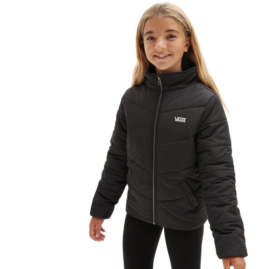 Vans Veste Fille Foundry Puffer Mte (8-14 Ans) Noir