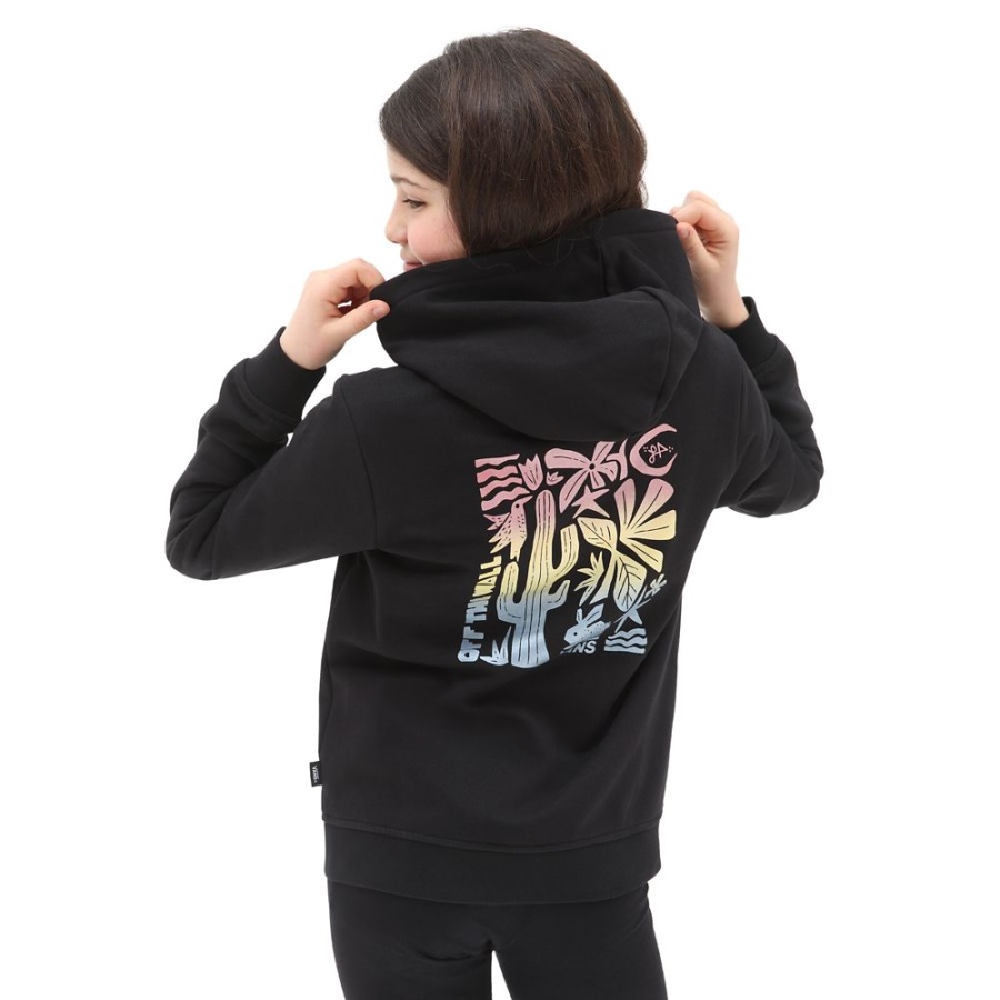 Vans Sweat à Capuche Zippé Little Lizzie Girls (8-14 Ans) Noir