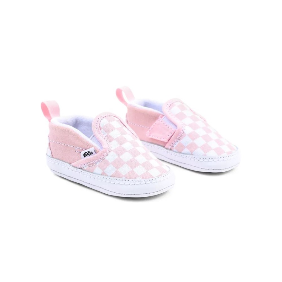 Vans Chaussures Bébé Checkerboard Slip-on V Crib (0-1 An) Rose