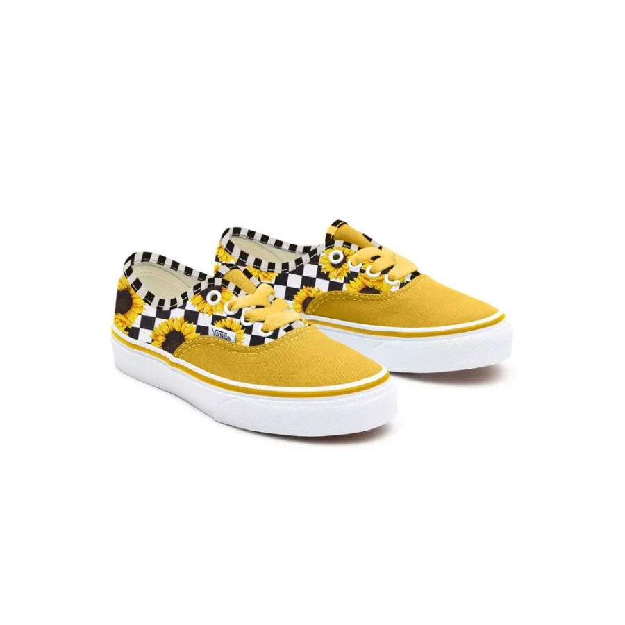 Vans Kids Customs Tournesols Chaussures Authentiques (4-8 Ans)