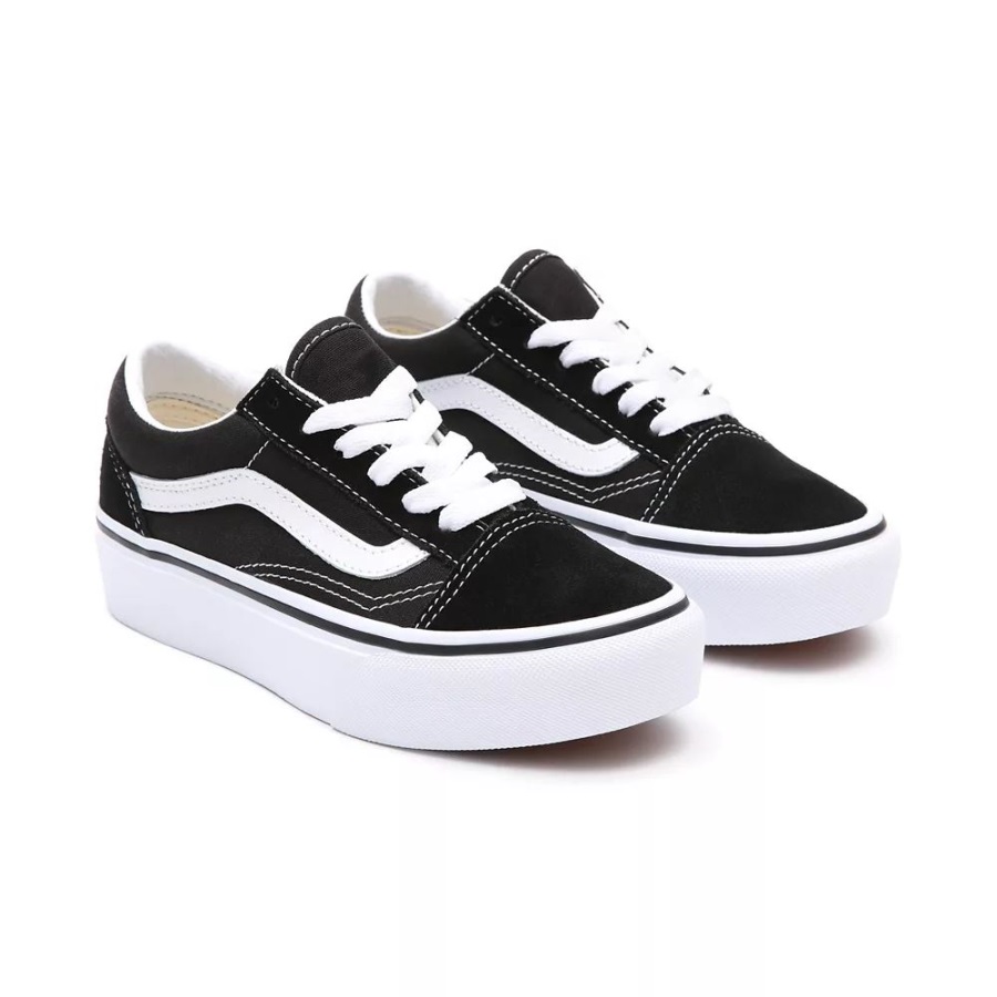 Vans Kids Old Skool Chaussures à Plateforme (4-8 Ans) Noir