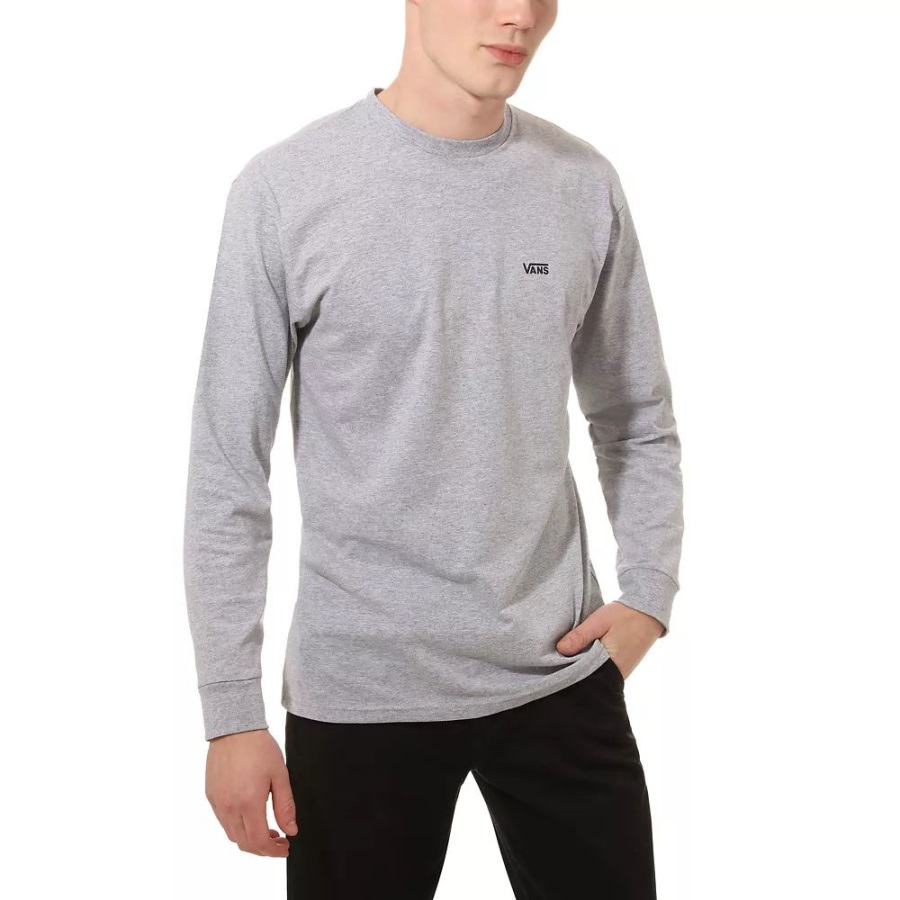 Vans Left Chest Hit T-shirt Manches Longues Gris