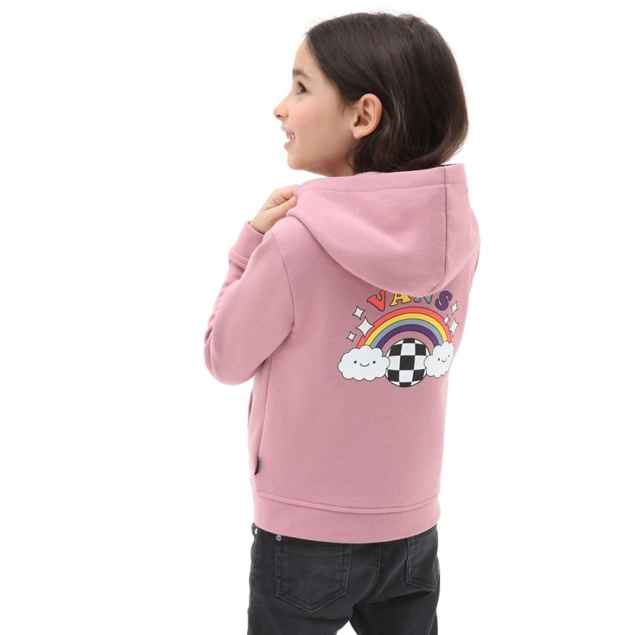 Vans Little Kids Happy Bow Sweat à Capuche (2-8 Ans) Rose
