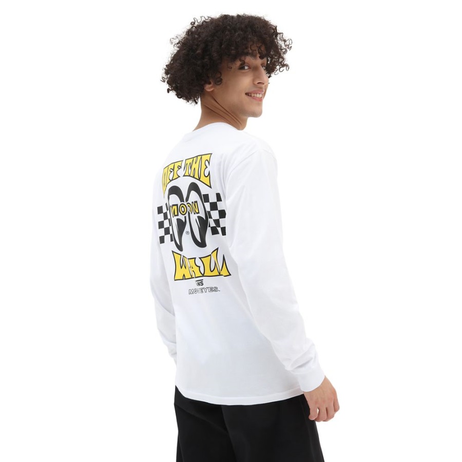 Vans Mooneyes T-shirt Manches Longues Blanc