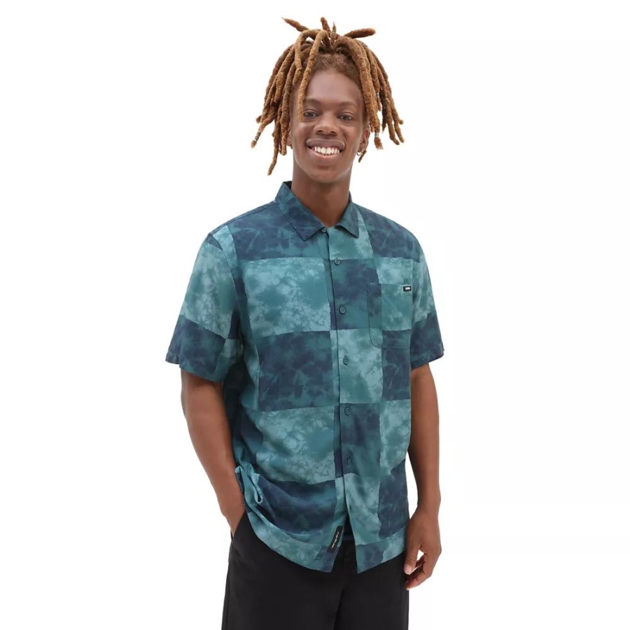 Vans Chemise Tissée Newbridge Bleu-blanc