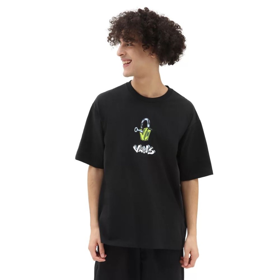 Vans Off The Wall T-shirt Ample Graphique Noir