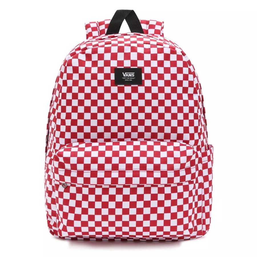 Vans Old Skool Check Sac à Dos Rouge