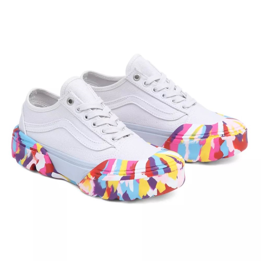 Vans Old Skool Chaussures Modulaires Fuselées Multi-blanc