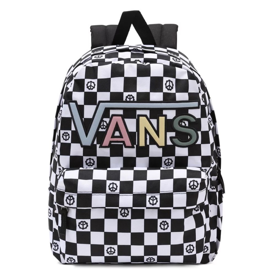 Vans Realm Flying V Sac à Dos Noir-blanc