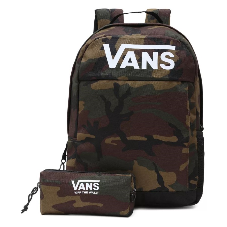 Vans Skool Sac à Dos Garçon Vert-marron