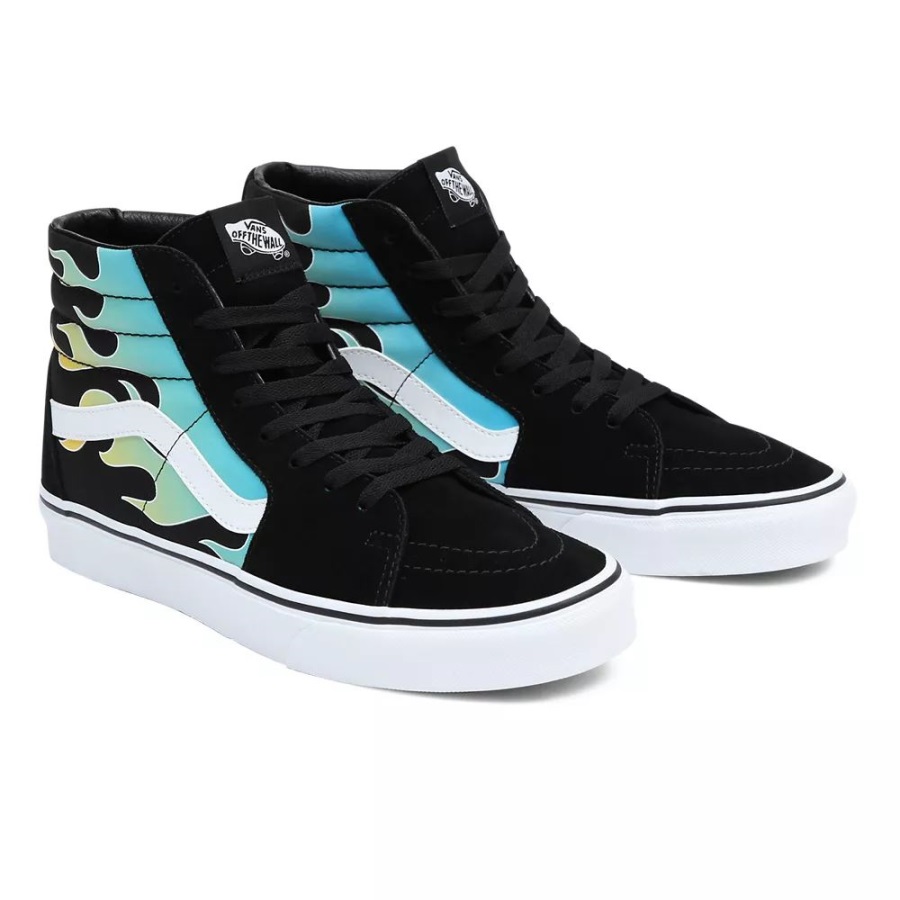 Chaussures Vans Sk8-hi Bleu-noir