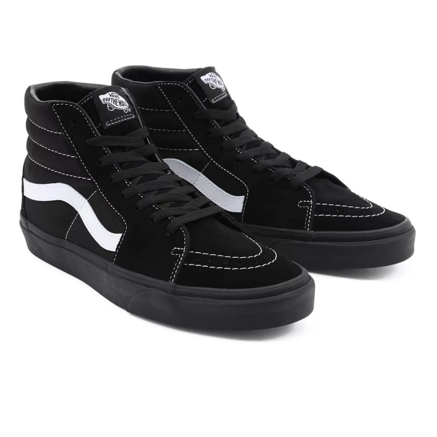Vans Daim/toile Sk8-hi Chaussures Noir
