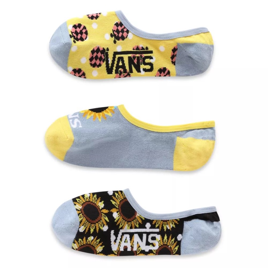 Vans Chaussettes Tournesol Mix Canoodle (3 Paires) Noir-blanc