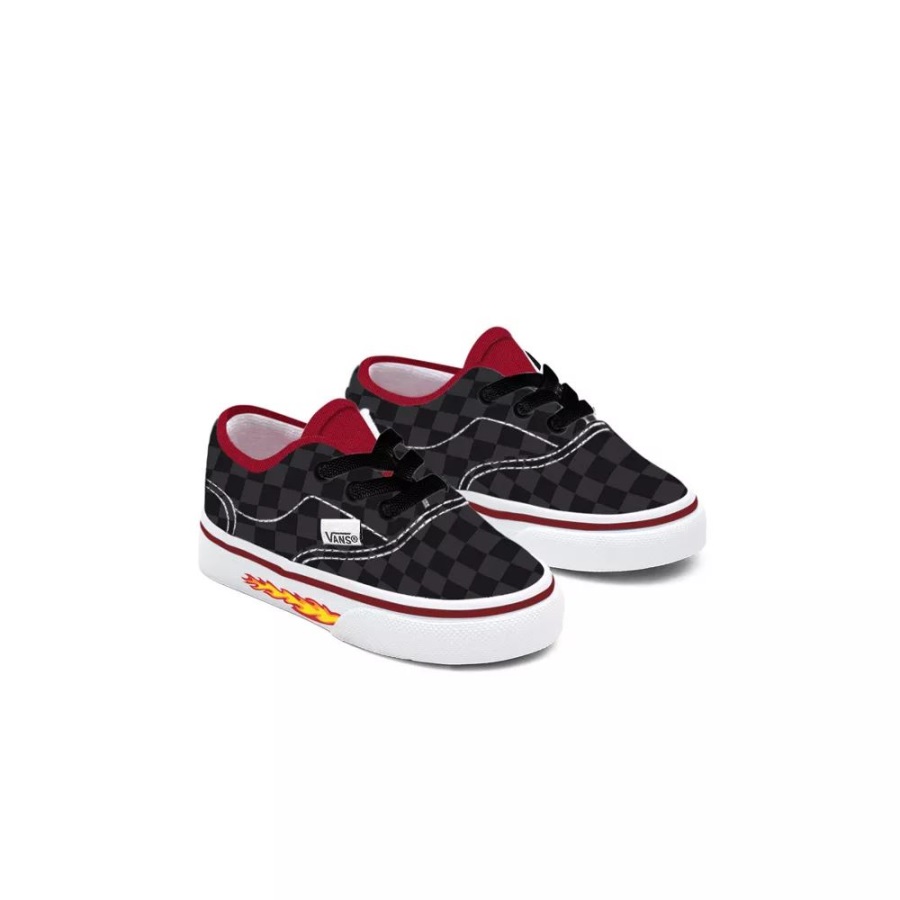 Vans Chaussures Pour Tout-petits Customs Checkerboard Flamme Authentique (1-4 Ans)