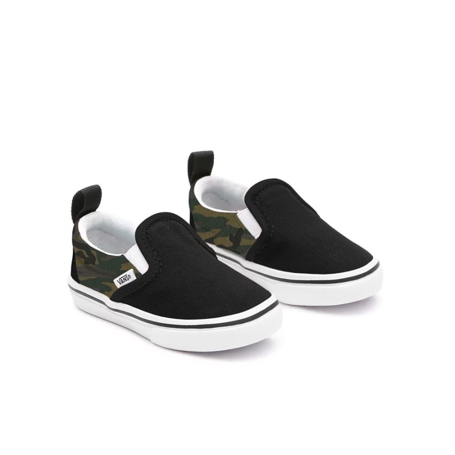 Vans Chaussures à Enfiler Pour Tout-petits Customs Jungle Camo (1-4 Ans)