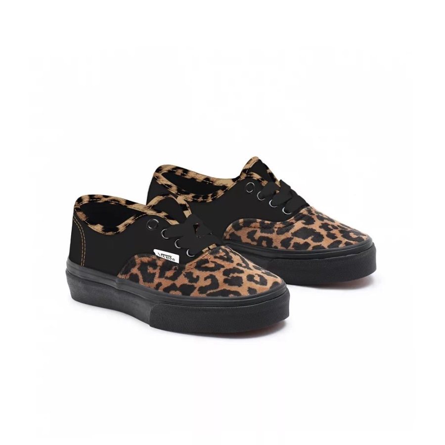 Vans Chaussures Pour Tout-petits Customs Léopard Authentiques (1-4 Ans)