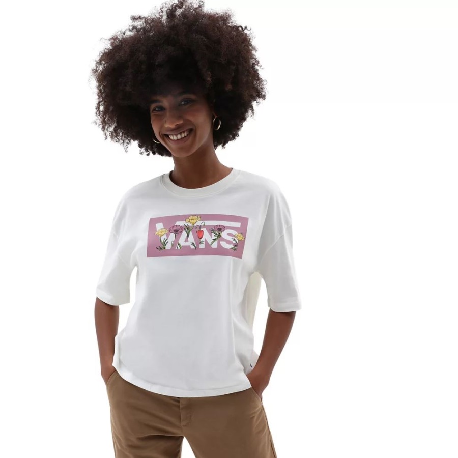 T-shirt Vans Tussy Boxy Blanc