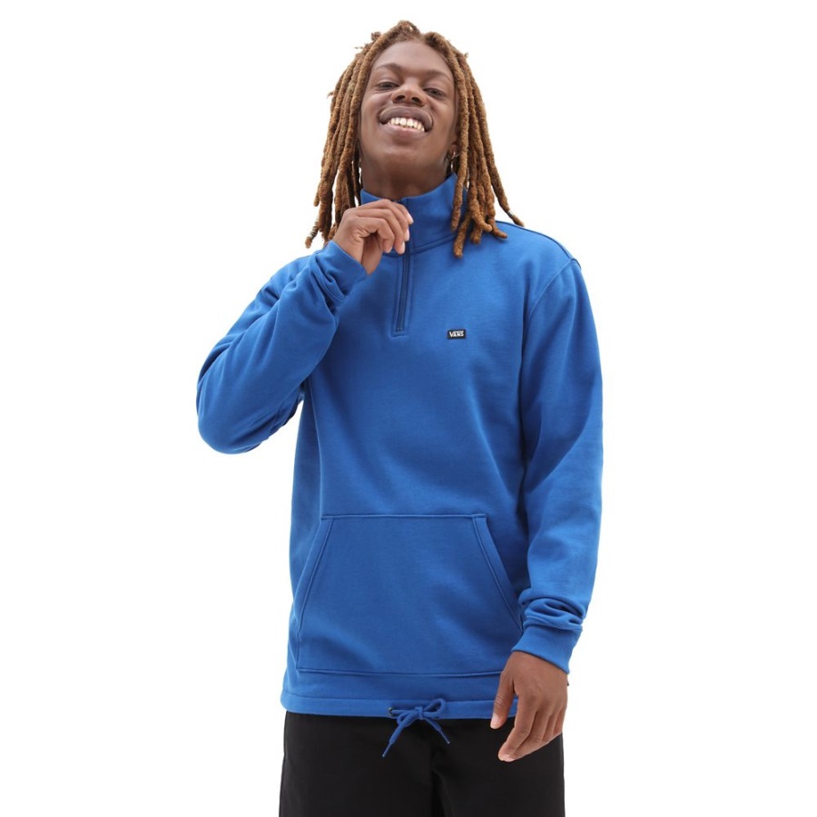 Vans Versa Standard Q-zip Sweat Bleu