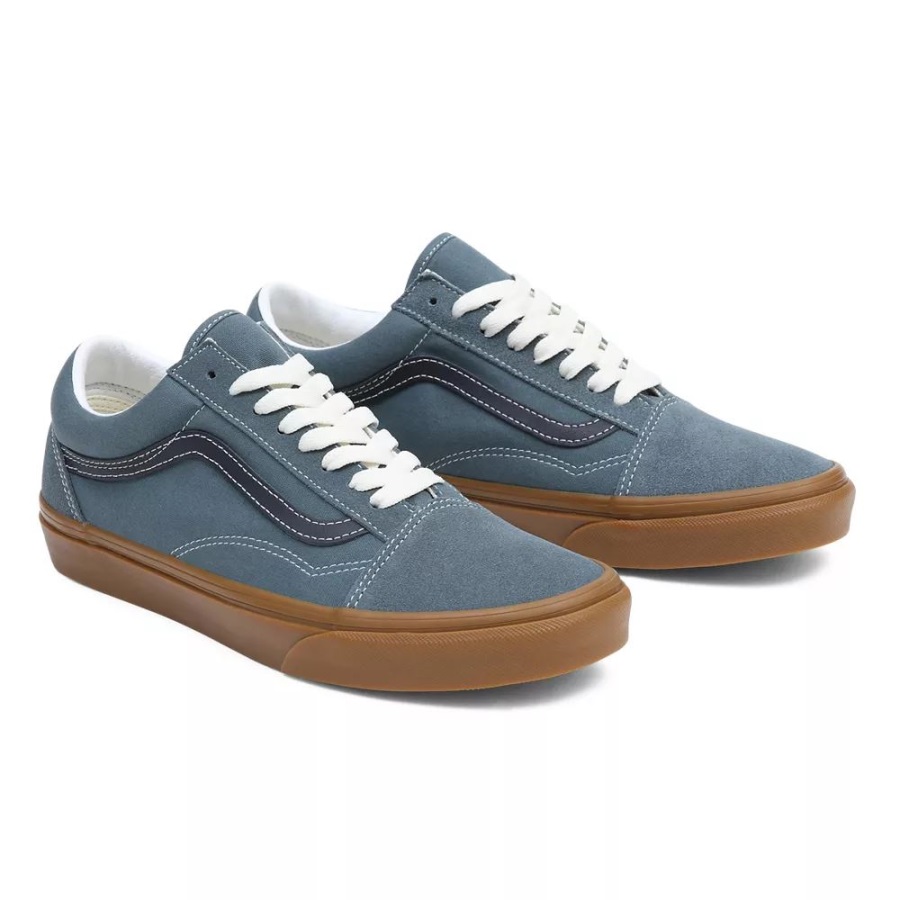 Vans Femme Old Skool Chaussures Bleu