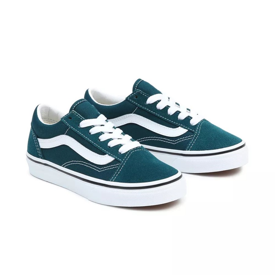 Vans Chaussures Junior Old Skool (8-14 Ans) Vert