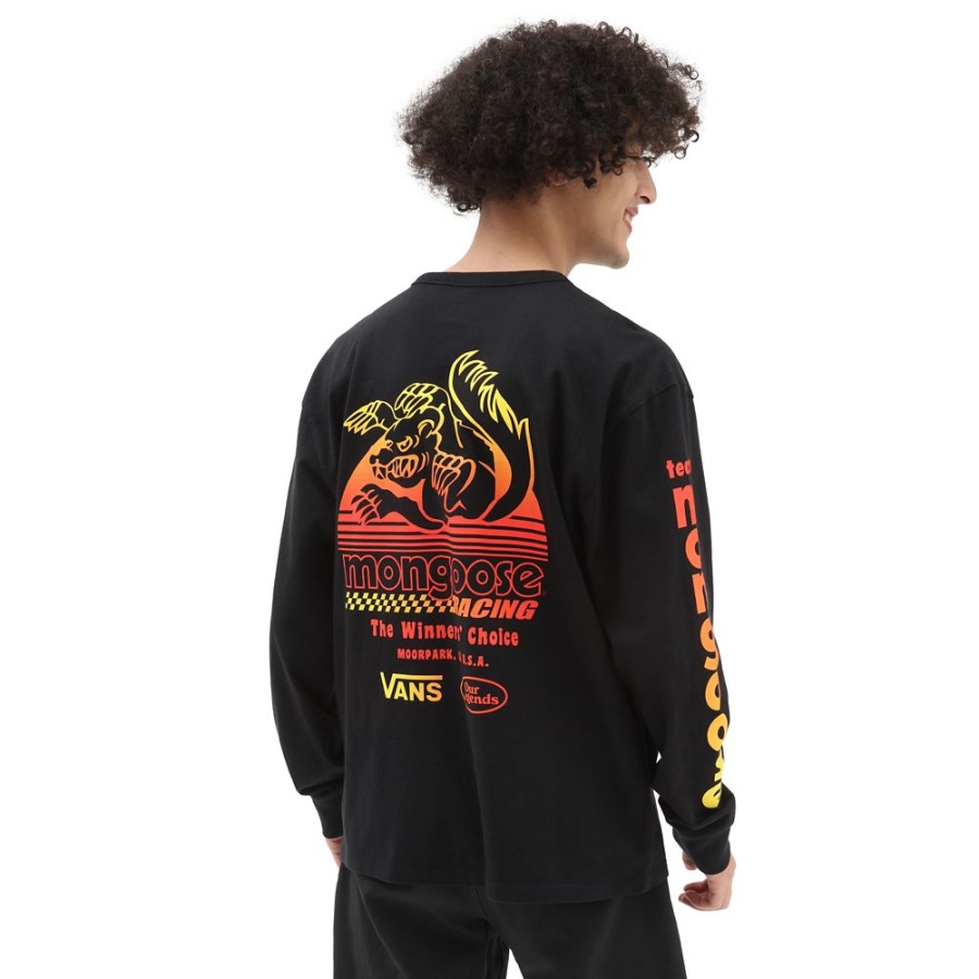Vans X Nos Légendes (mongoose) T-shirt à Manches Longues Noir
