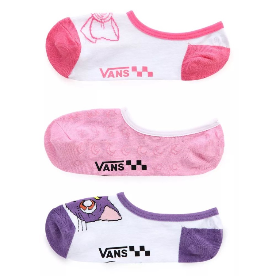 Chaussettes Vans X Pretty Guardian Sailor Moon Canoodle (3 Paires) Blanc