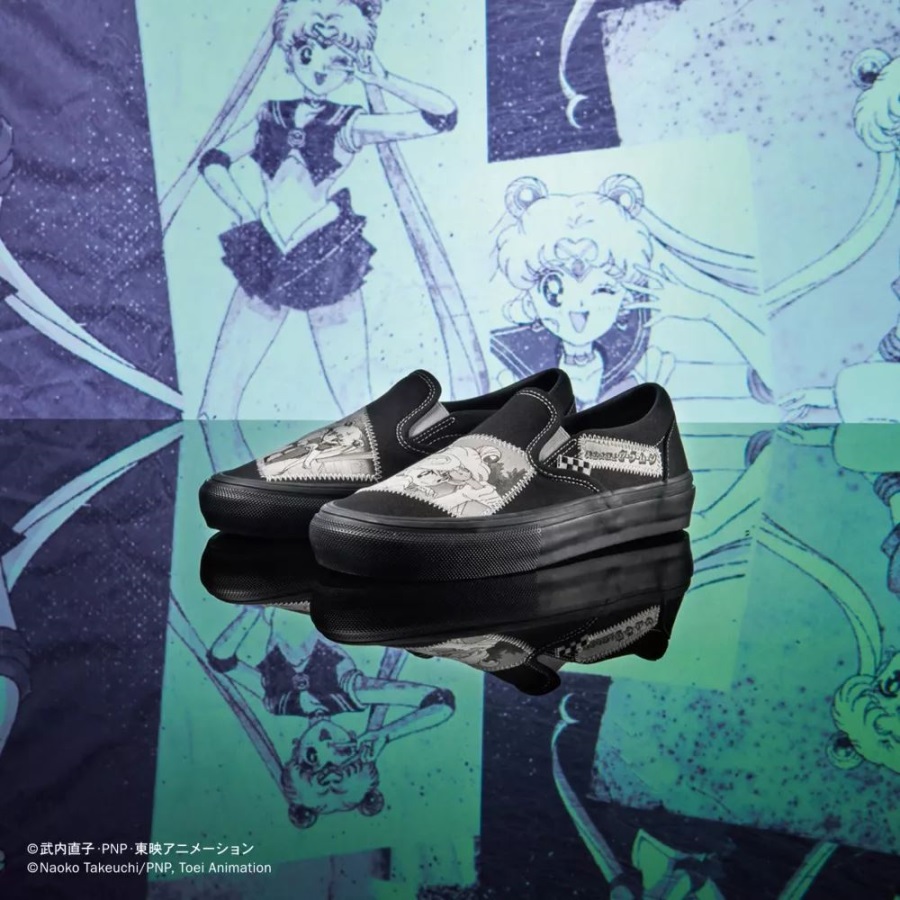 Vans X Pretty Guardian Sailor Moon Skate Chaussures à Enfiler Blanc