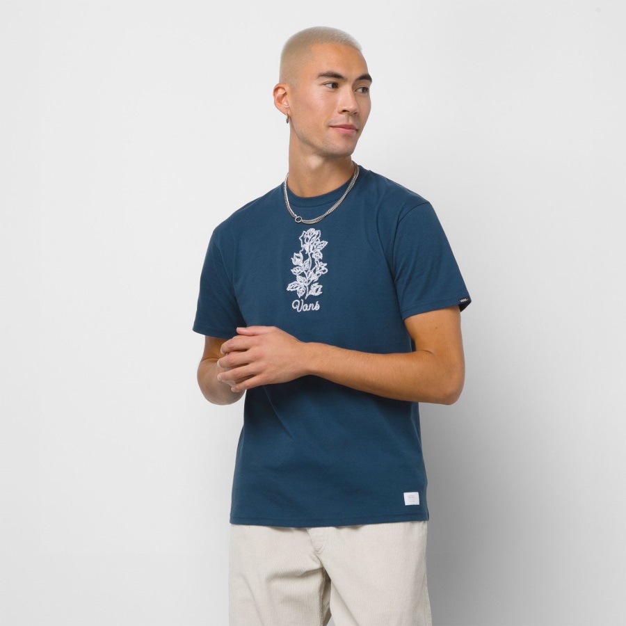 Vans Anaheim Rose T-shirt Dress Blues