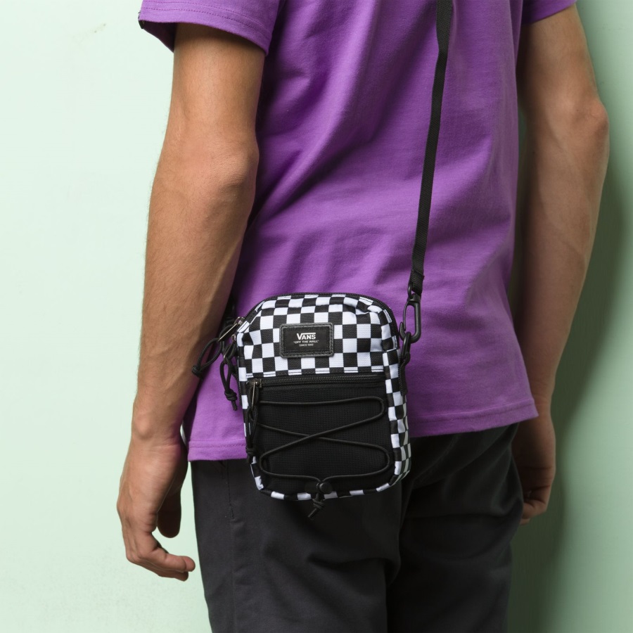 Vans Bail Sac Porté épaule Carreaux Noir-blanc Homme