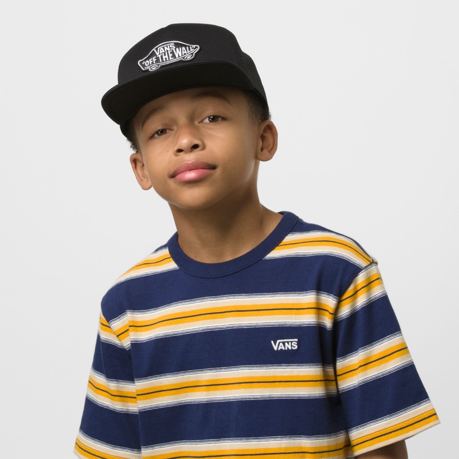 Vans Boys Classic Patch Trucker Hat Noir-noir
