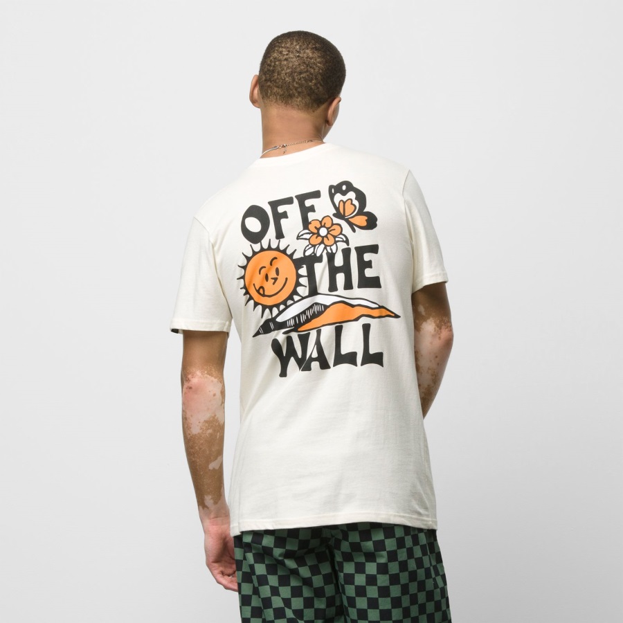 T-shirt Vans Brighter Daze Blanc Antique